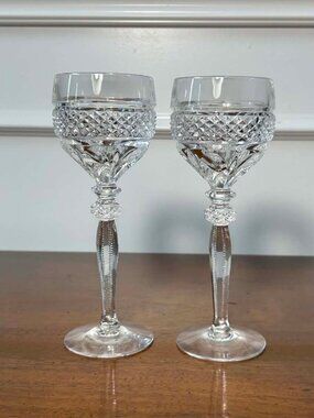 Riekes-Crisa lead crystal hock wine glasses